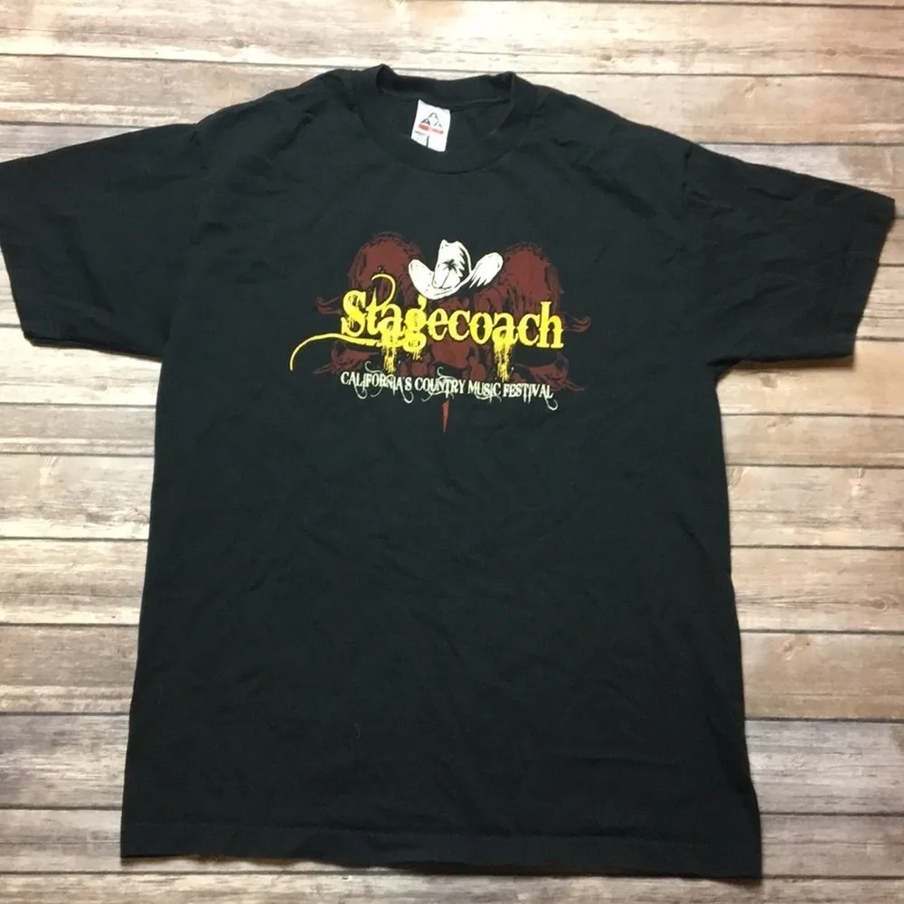 2008 STAGECOACH MUSIC FESTIVAL TEE Black Size L - Image 3