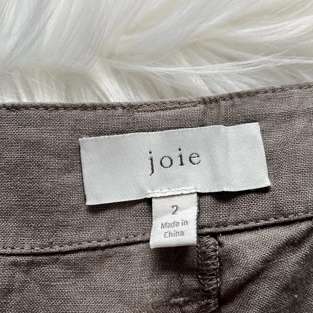 Joie Green Linen Telutci Cargo Pants - Image 6