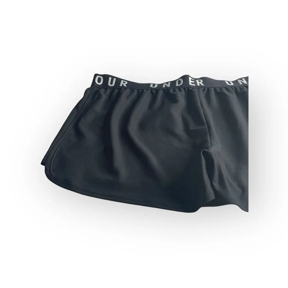 Under Armour ✪ Heat Gear Loose Logo Running Run Short Shorts ✪ Black ✪ Large - Image 9