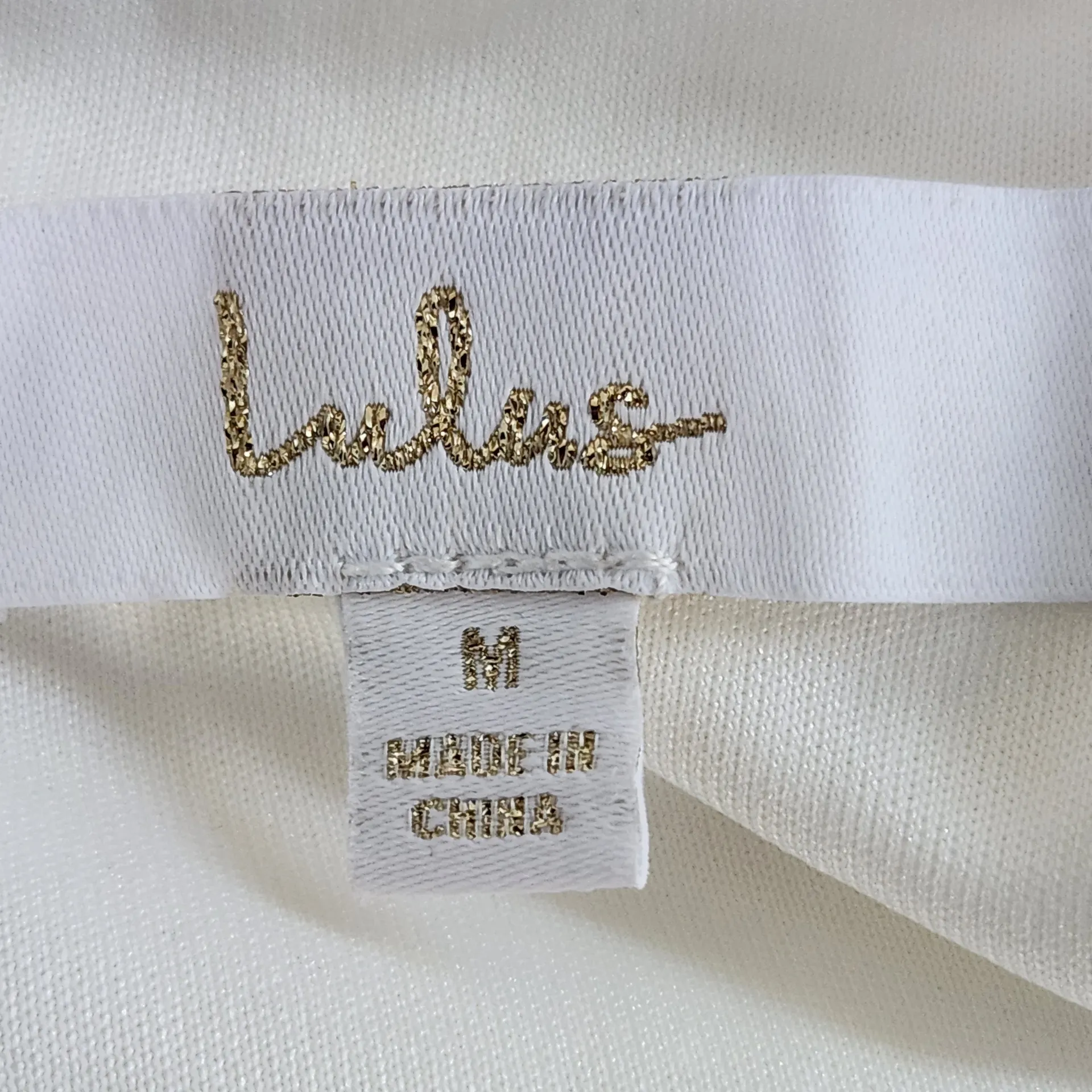 Lulus White Halter Style Wedding Dress with Lace Back NWOT Size Medium - Image 8