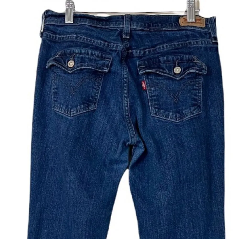Levi’s 515 Boot Cut Mid Rise Flap Pockets Medium Wash Jeans Women's Size 29/32 - Image 5