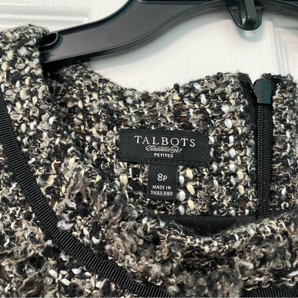 Talbots wool blend sleeveless tweed dress 8P - Image 4