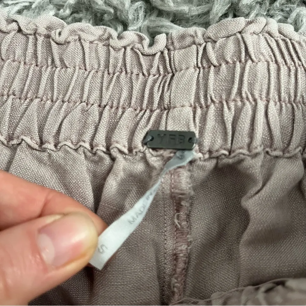 Young Fabulous & Broke YFB Linen joggers size small - Image 3