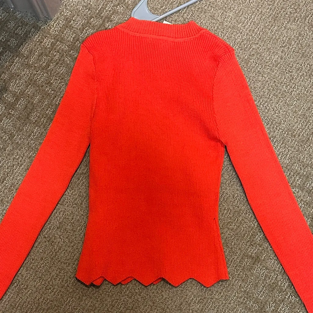 Miami Vibrant Red Knit Sweater - Image 4