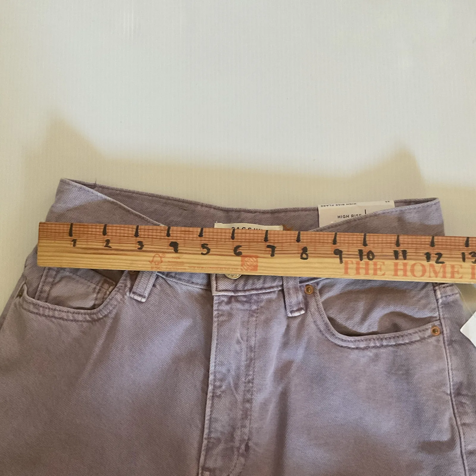 PacSun Women’s High Rise Flare Jeans Purple Size 25 42” Inseam NWT Y2K Retro - Image 7