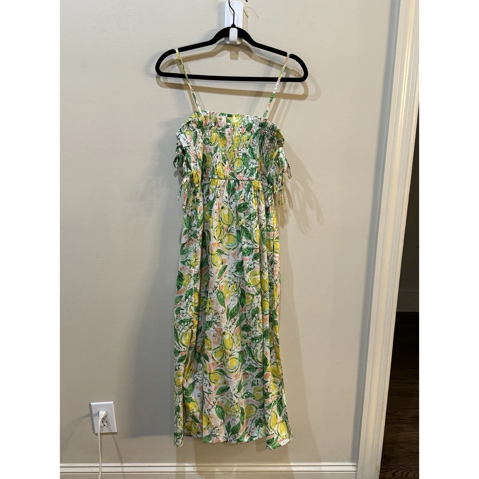 Meet Me‎ In Santorini LEMON GROVE BLISS MAXI DRESS Size Medium Sundress Citrus - Image 4