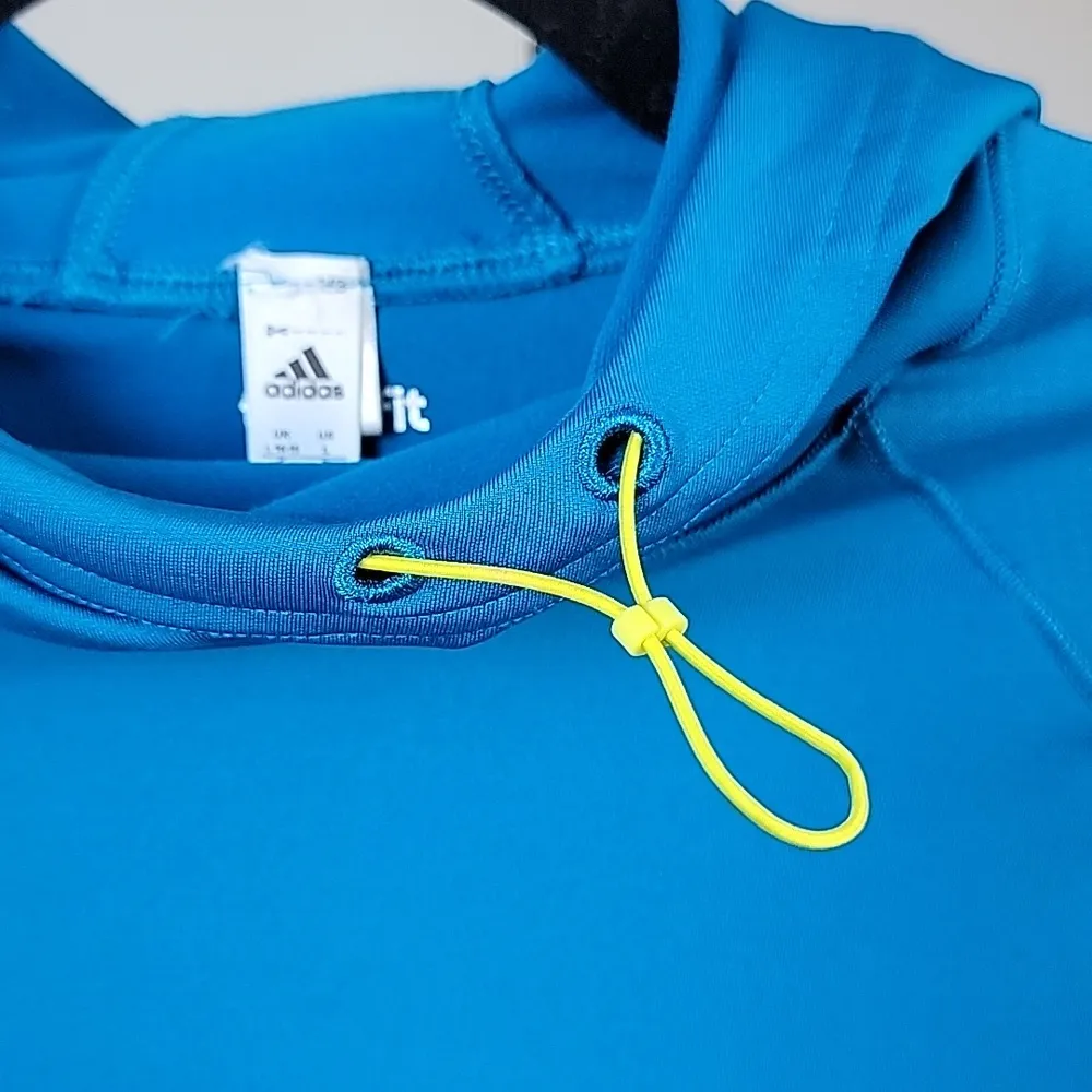 Adidas Climawarm Techfit Hooded Long Sleeve Top - Image 2