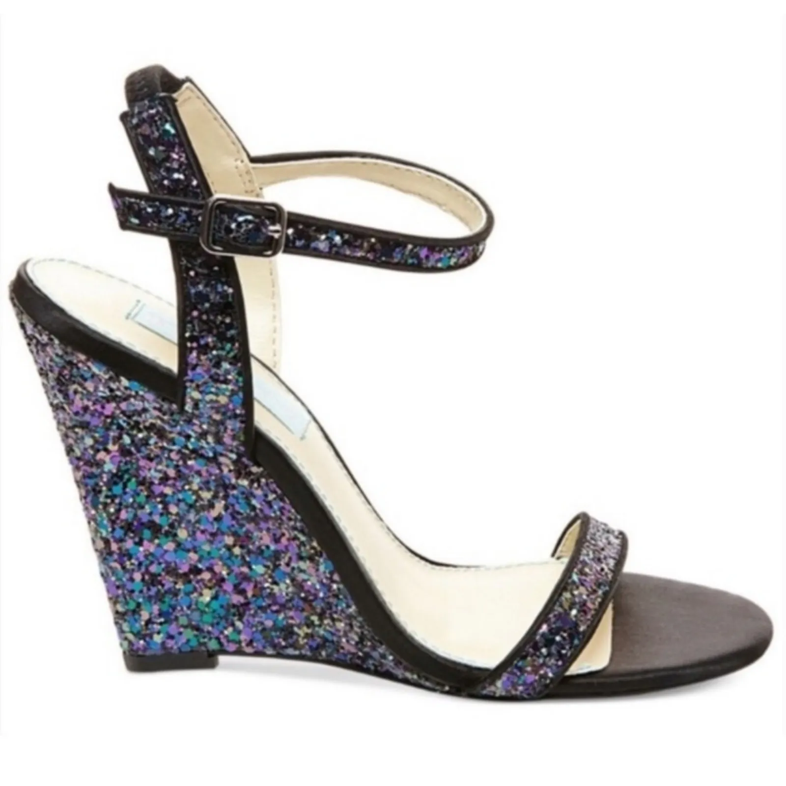 Betsey Johnson Darci Glitter Wedge Heels - Image 13