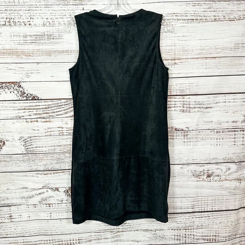 BB Dakota Brayton Black Faux Suede Silver Studded Dress, EUC, Small, MSRP $98 - Image 9