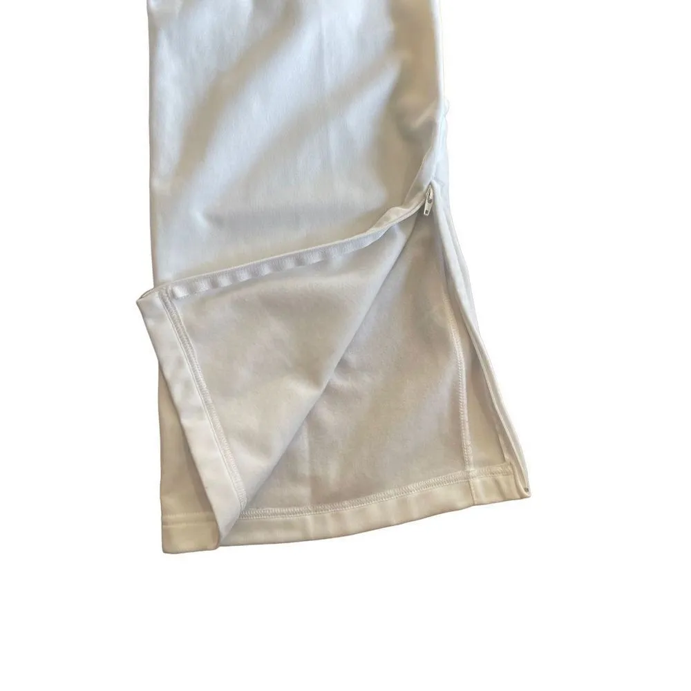 Nike womens pull on track pants white & yellow size large - Image 6