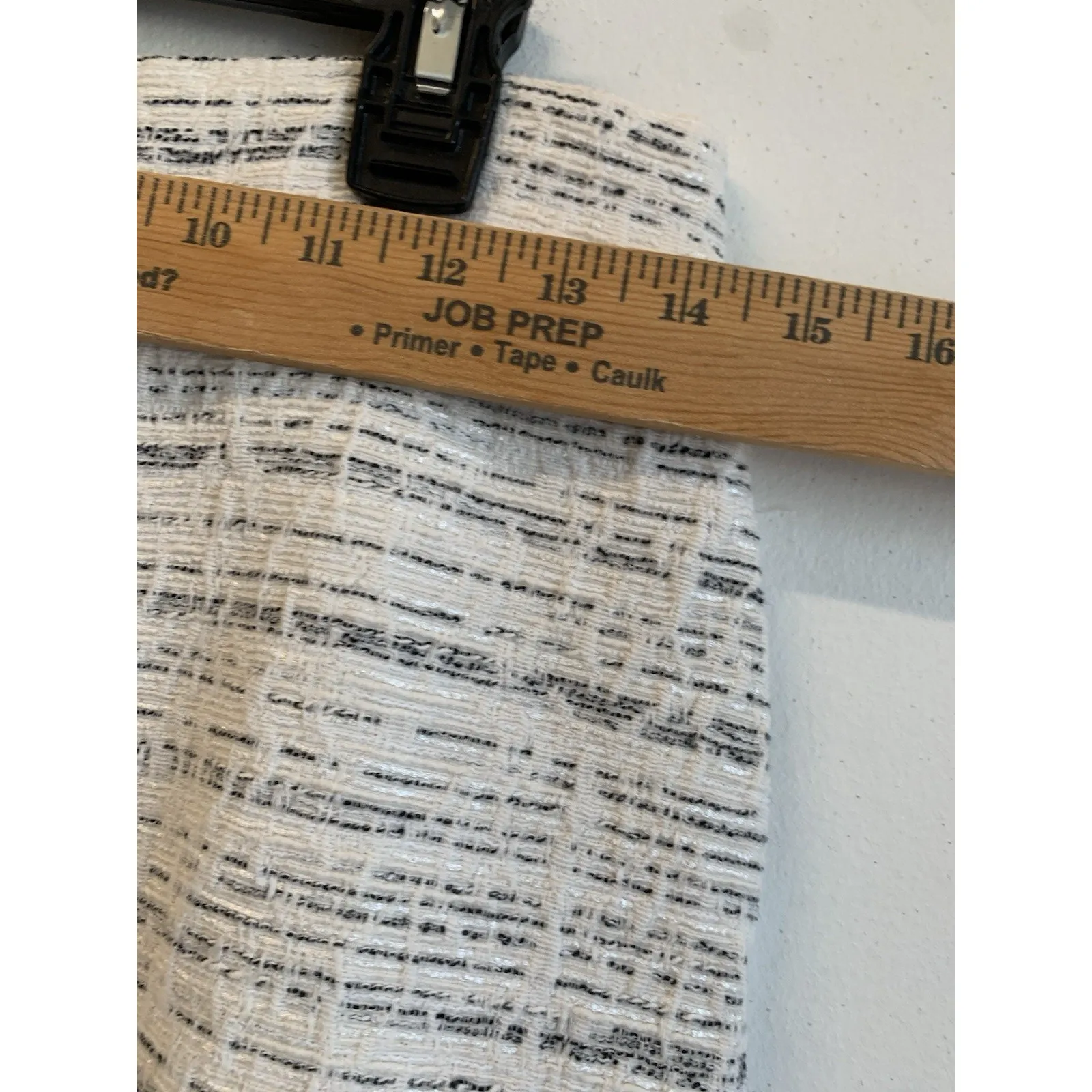 ZARA Basic Women’s Mini Skirt Tweed White/ Black Size Large EUC - Image 5