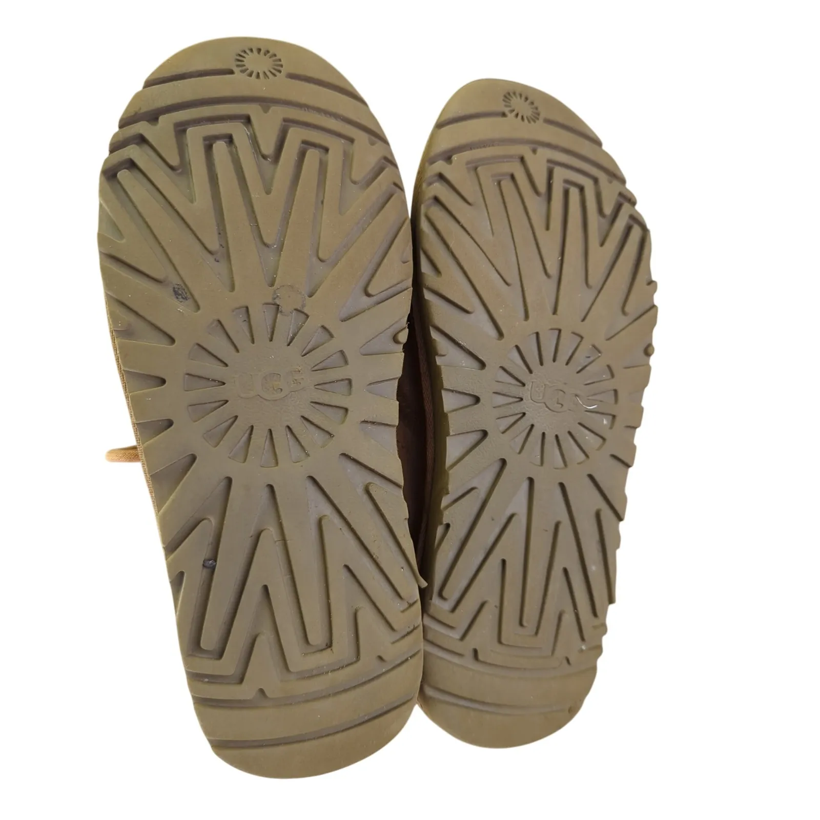 UGG Neumel Chukka Boots Tan Suede Shearling Lined Lace Up Women 7 3236 - Image 7