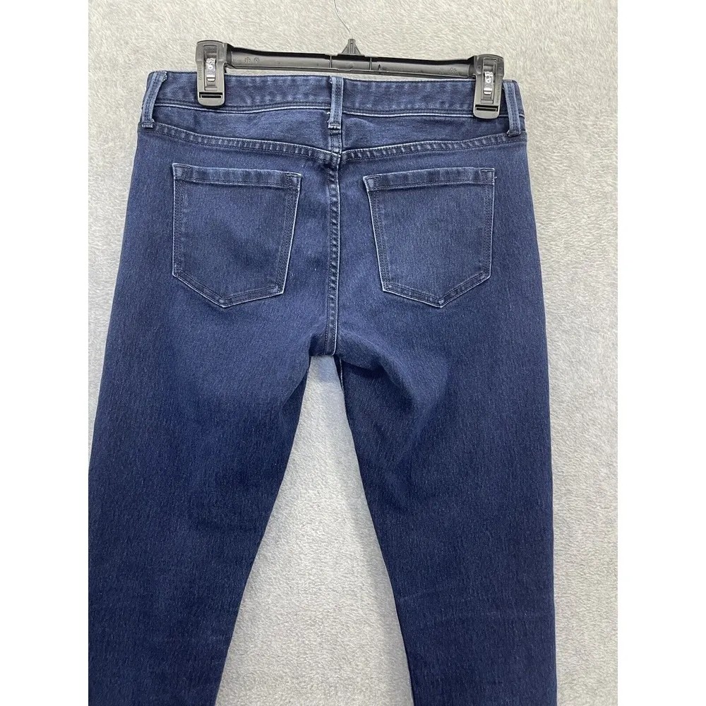 Banana Republic Women's Blue Denim Jeans Dark Wash Skinny Size 27 - Image 8