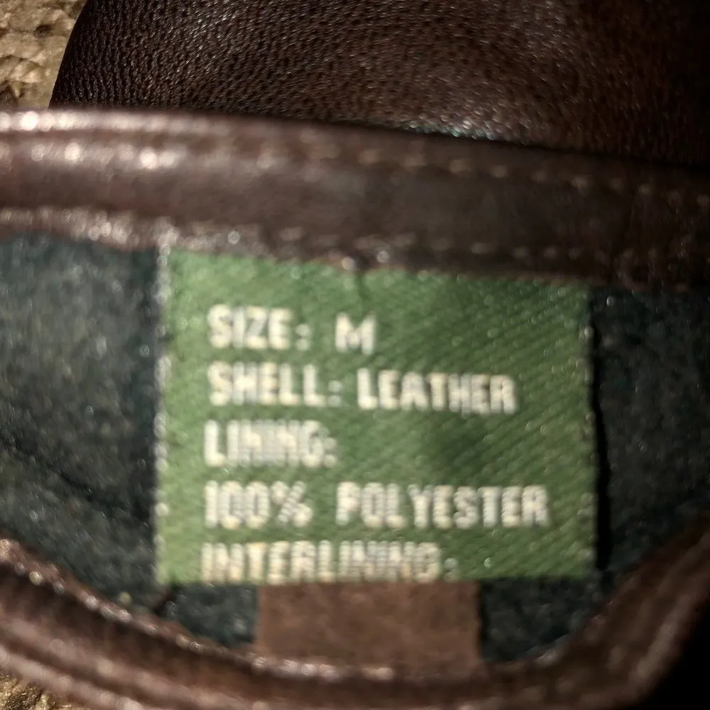 Thinsulate Insulation Leather Gloves Womens M Used Brown 40 Gram Size M - Image 8