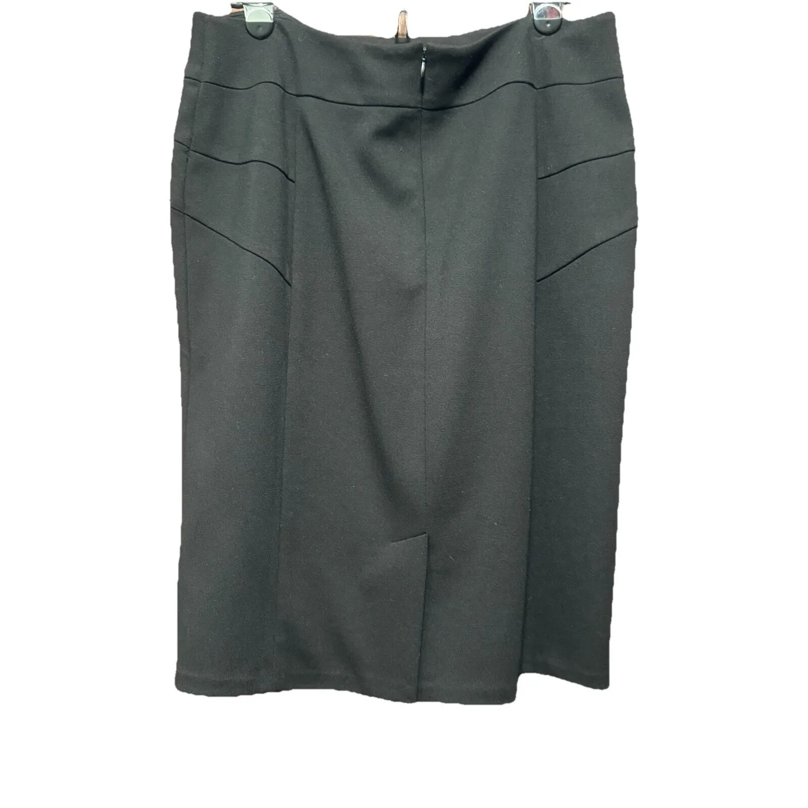 Coldwater Creek Black Pencil Skirt Career Business Women's Size 12‎ - Image 2