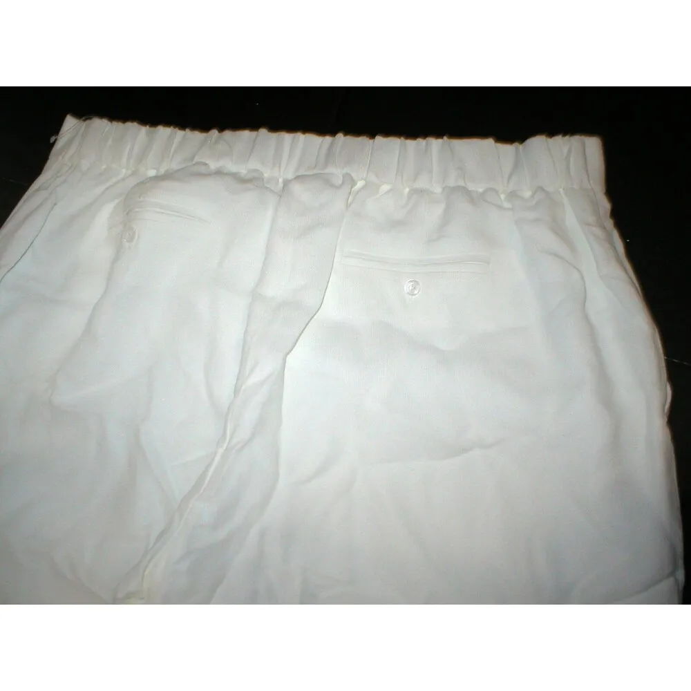 Womens Worth New York NWT $498 14 White Crepe Crawford Pants Lined Relaxed - Image 4