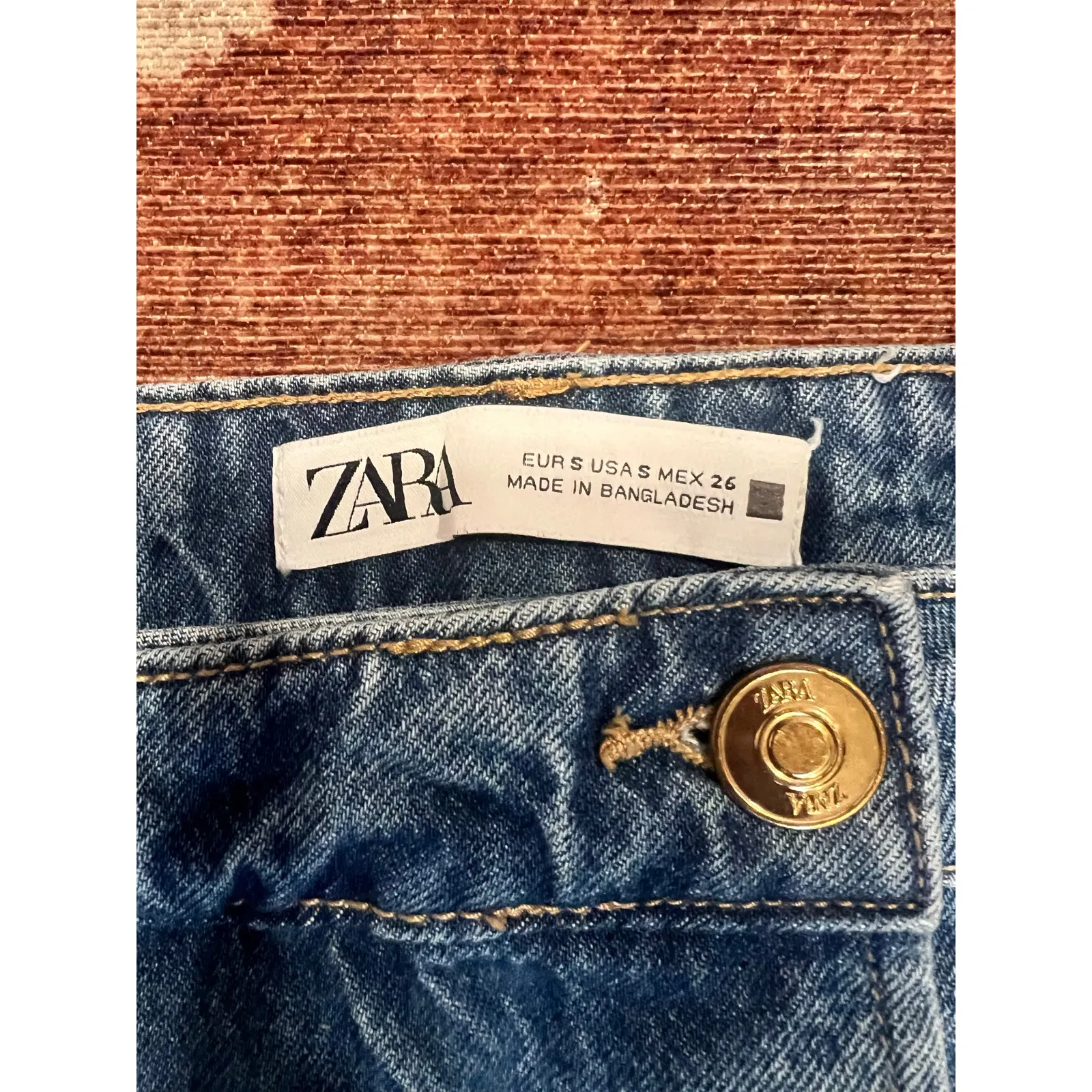 ZARA  Y2K Style Denim Wrap Skort Small - Image 4