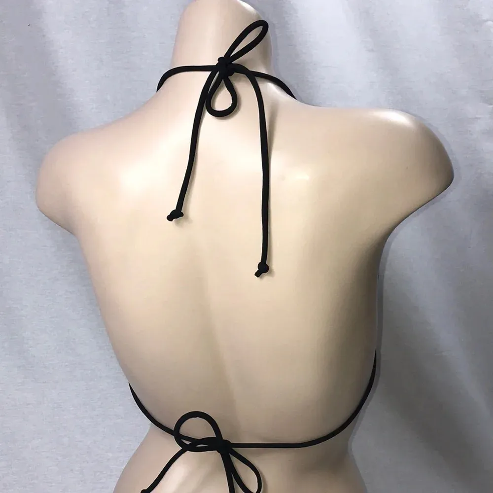 Whisper Size Large Adjustable Triangle Bikini Top New New With Tags Blue - Image 3