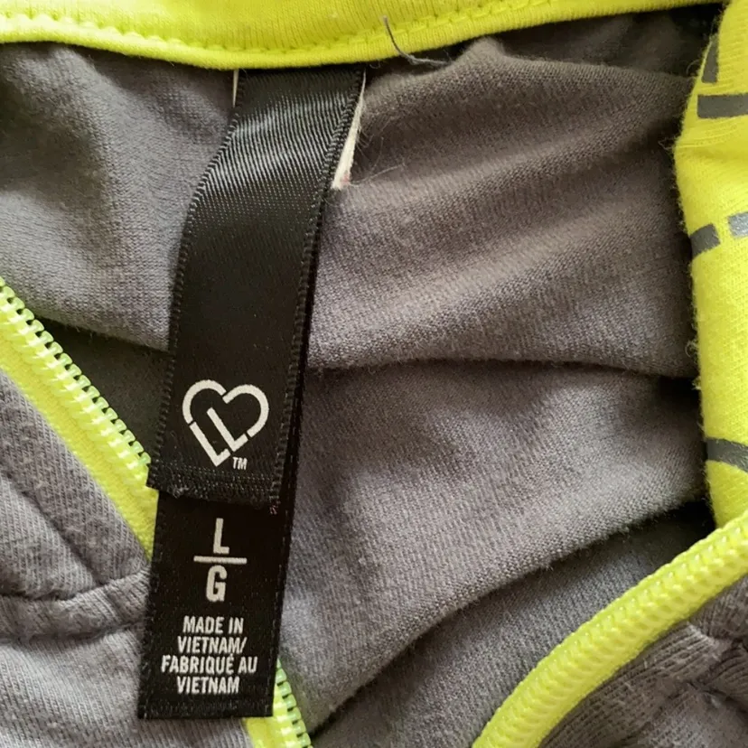 Aeropostale Womens Quarter Zip Pullover Longsleeve T-Shirt large gray lounge - Image 3