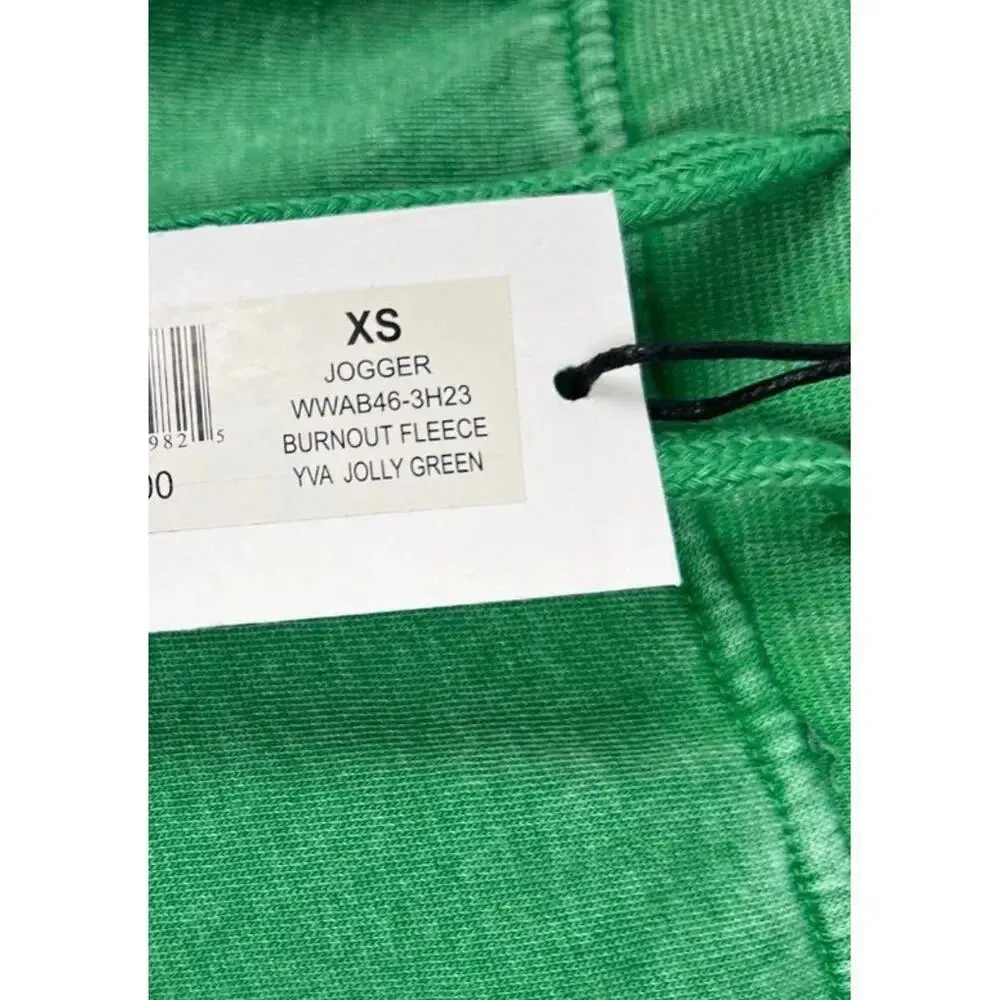 NEW WeWoreWhat Women Size XS Green Fleece Jogger Sweatpants - Image 4