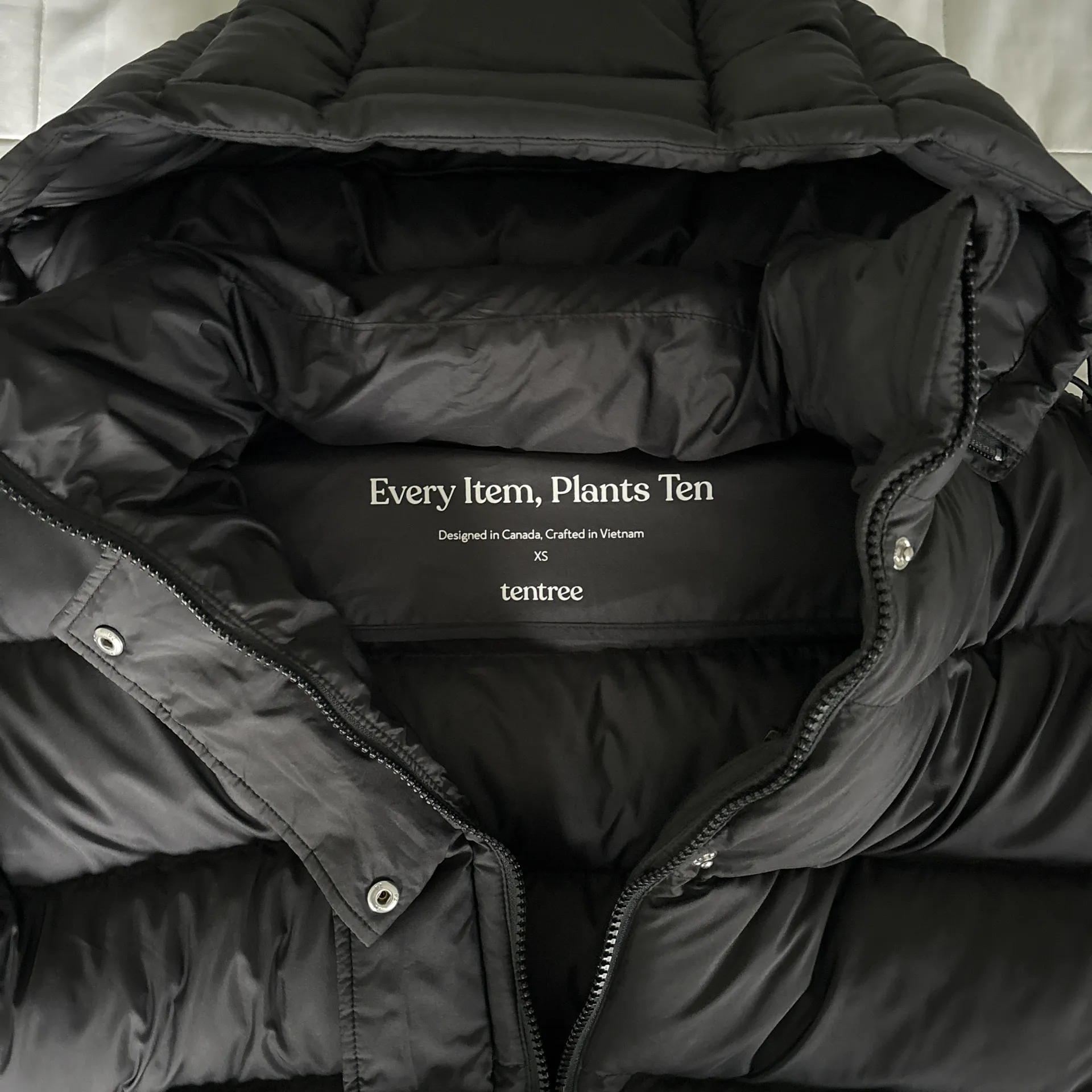 Black Puffer Coat - Image 2