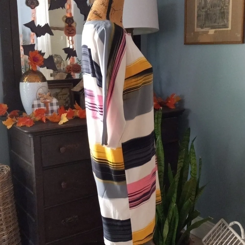 MISA Los Angeles Highlighter Multicolored Striped Dress - Image 4