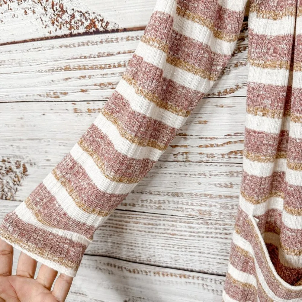 NEW Nine West Women’s Marled Striped Rib Knit Duster Cardigan Sweater Small - Image 10