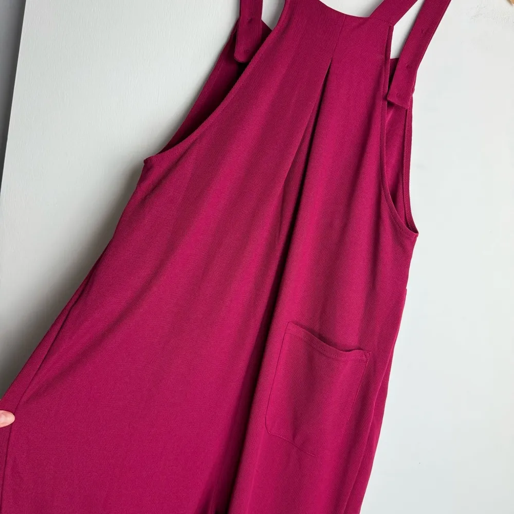 NWT HALARA Waffle Jogger Overalls Sz Medium Jumpsuit Adjustable Button Straps - Image 13