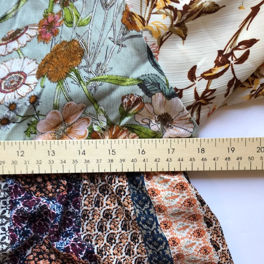 boho patchwork floral dress - Image 7