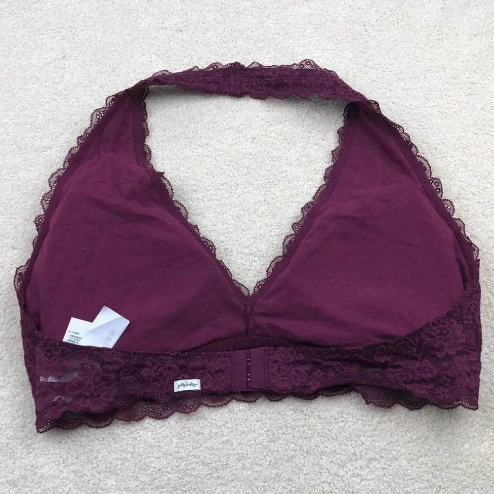 Gilly Hicks: Plum Lace Halter Bra - Image 2