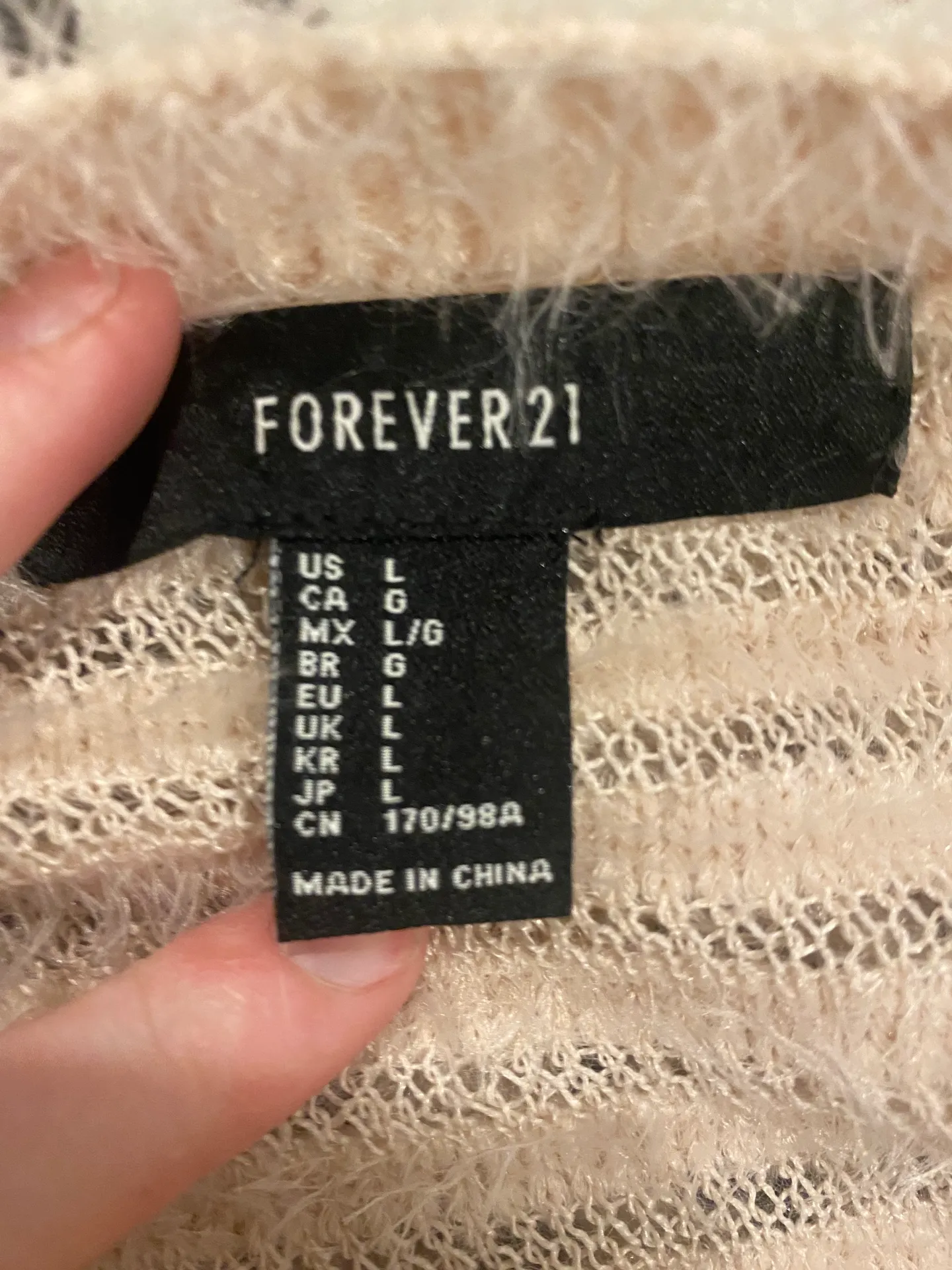 Forever 21 pink fuzzy knitted sweater - Image 3