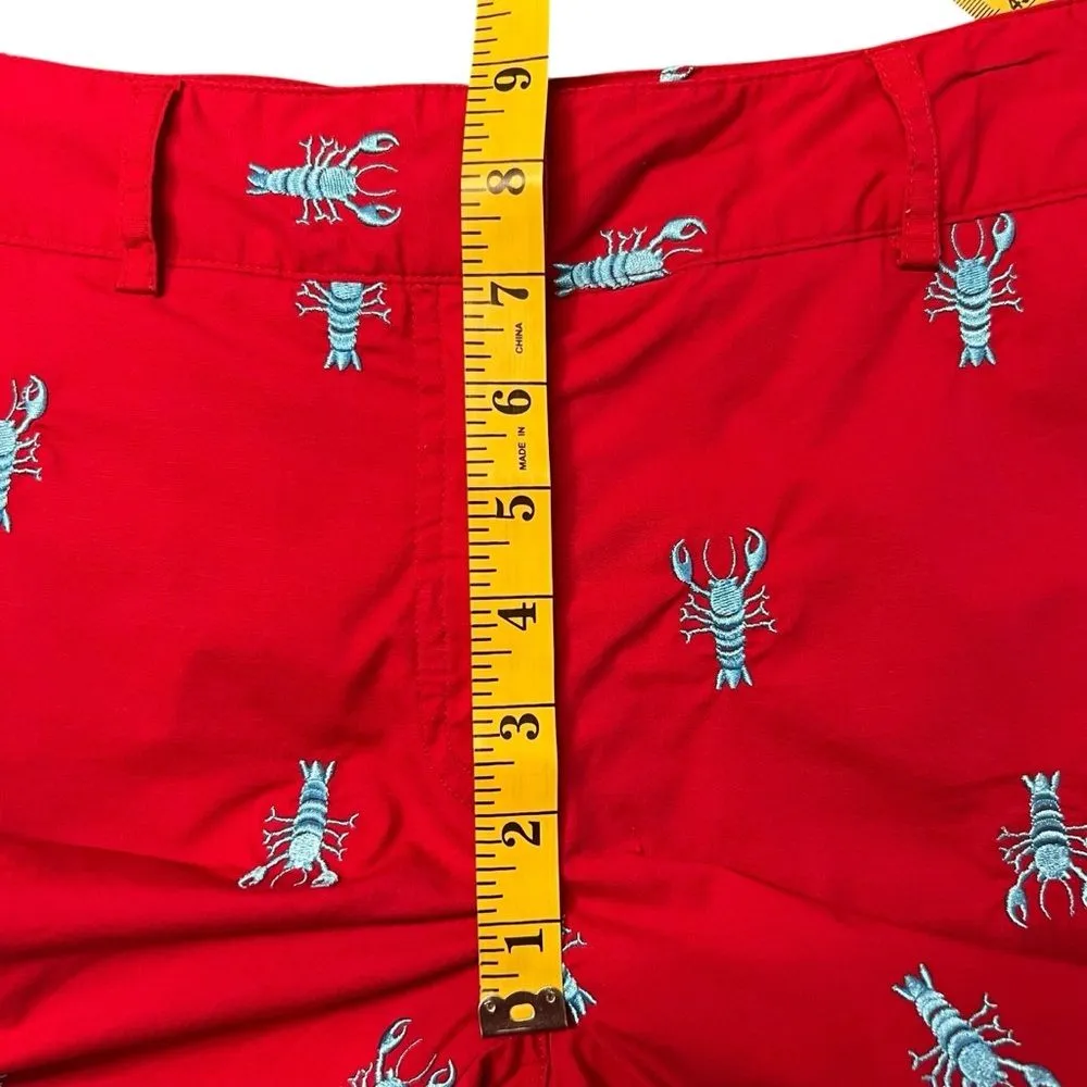 Lilly Pulitzer Womens Embroidered Lobster Pants SIze 2 Preppy Coastal Old Money - Image 5