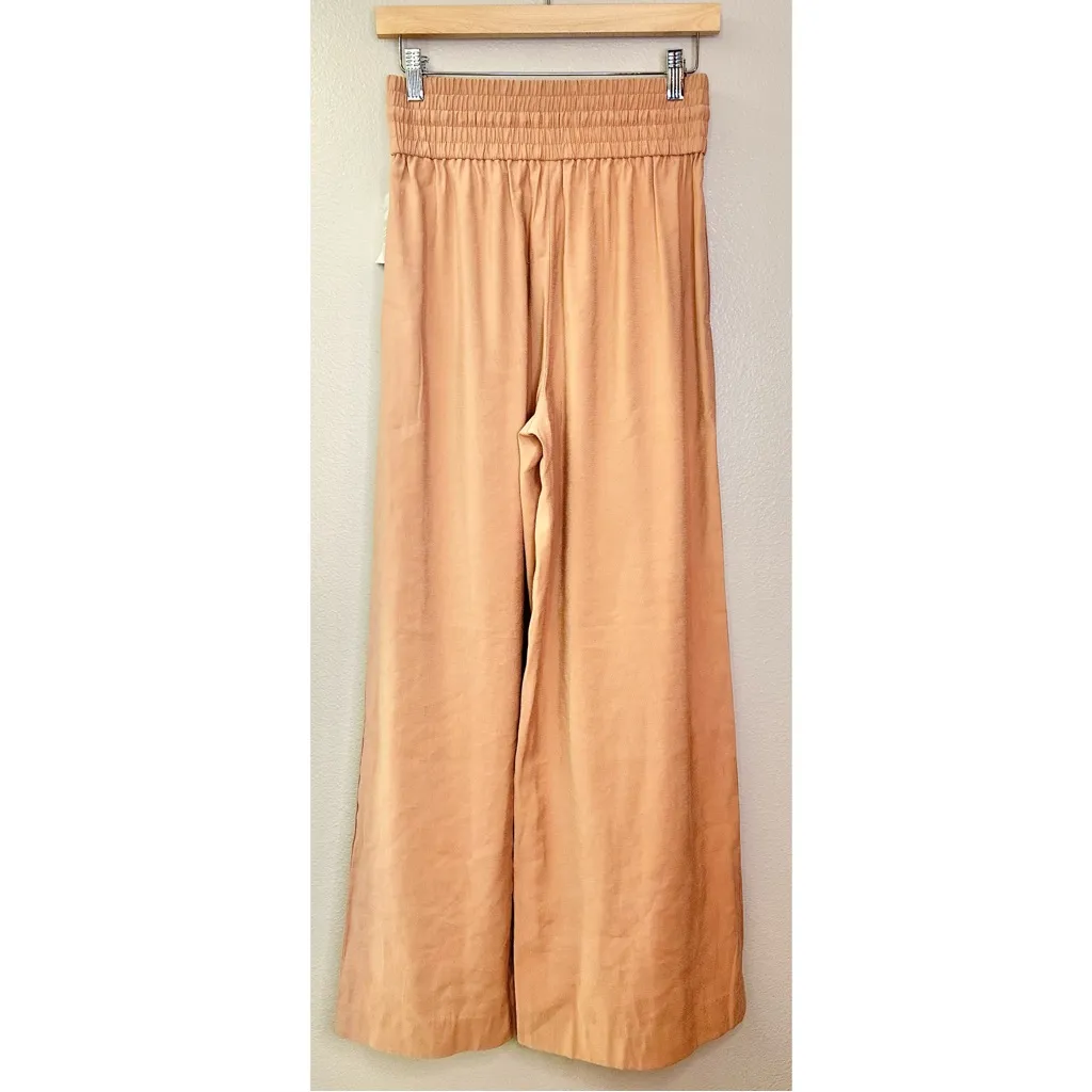 NWT Open Edit Tan Mocha Wide-Leg Drawstring Pants - Image 7