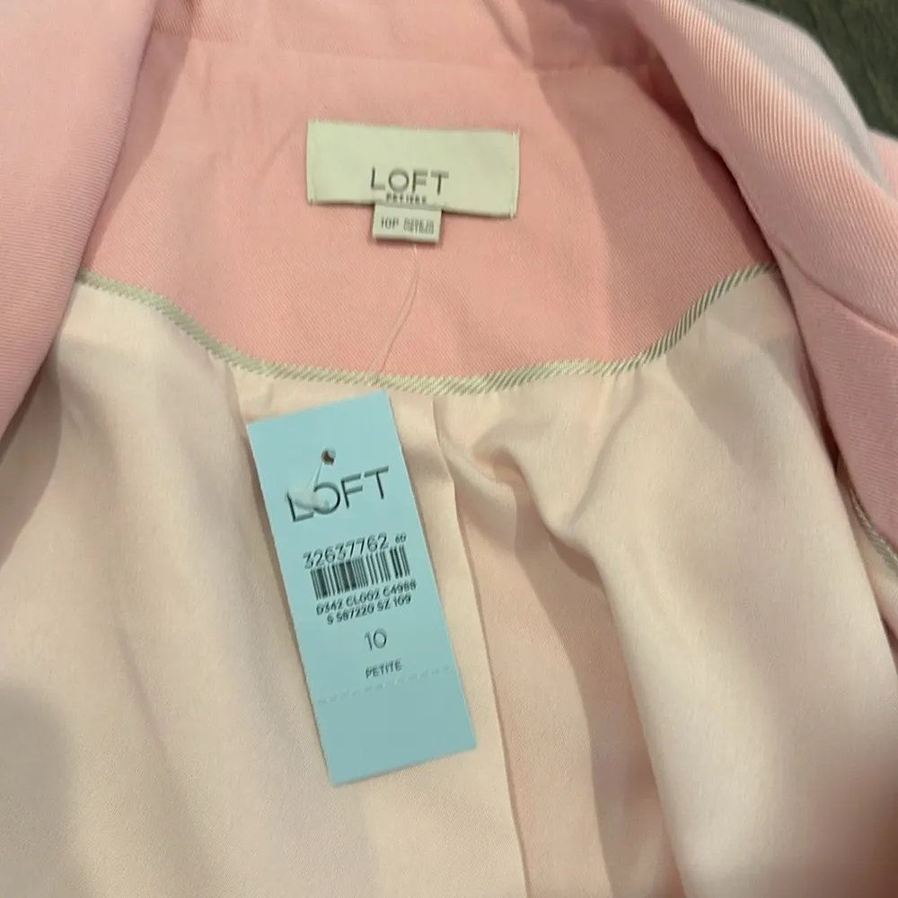 NWT Loft Petite Spring/Summer Pink Blazer Sz 10P - Image 5