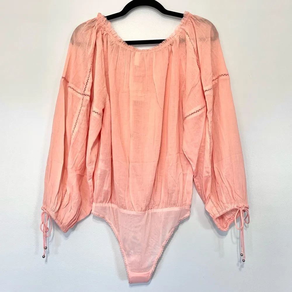 Solid Sundown Bodysuit in Desert Pink Small - Image 7