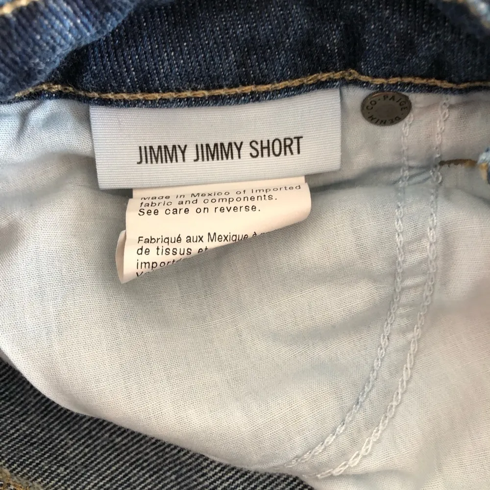 Paige jimmy jimmy denim short Sz 26 - Image 3