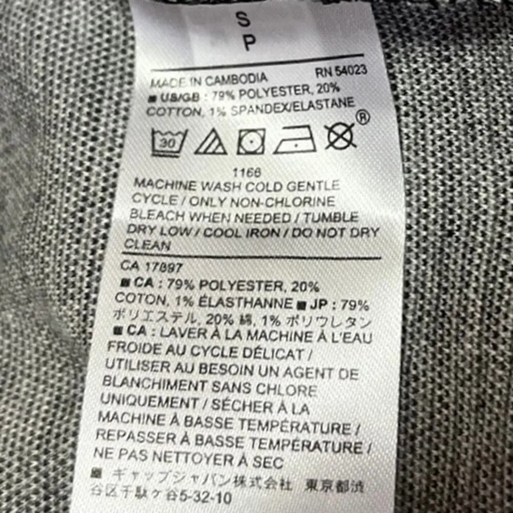 Banana Republic Gray Check Long Sleeve Double Breasted Blazer Coat Jacket Size S - Image 4