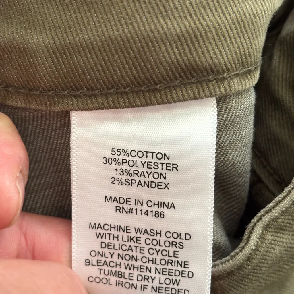 FRYE AND CO. Brown Leather Patch on Olive Fabric bundle 3 jeans 👖 Orange Size 10 - Image 10