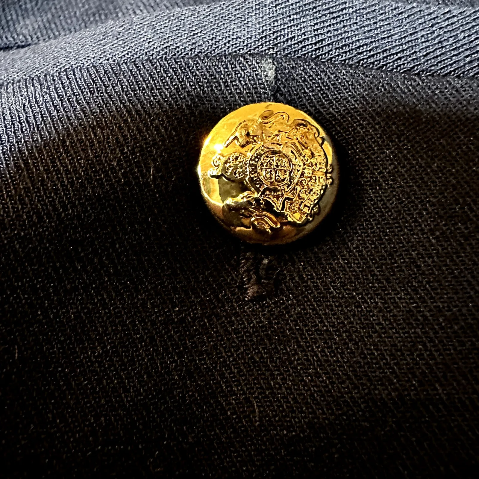 Lauren Ralph Lauren Classic Dress Pants Wool Mid Rise Hook & Eye Navy Blue 16 - Image 2