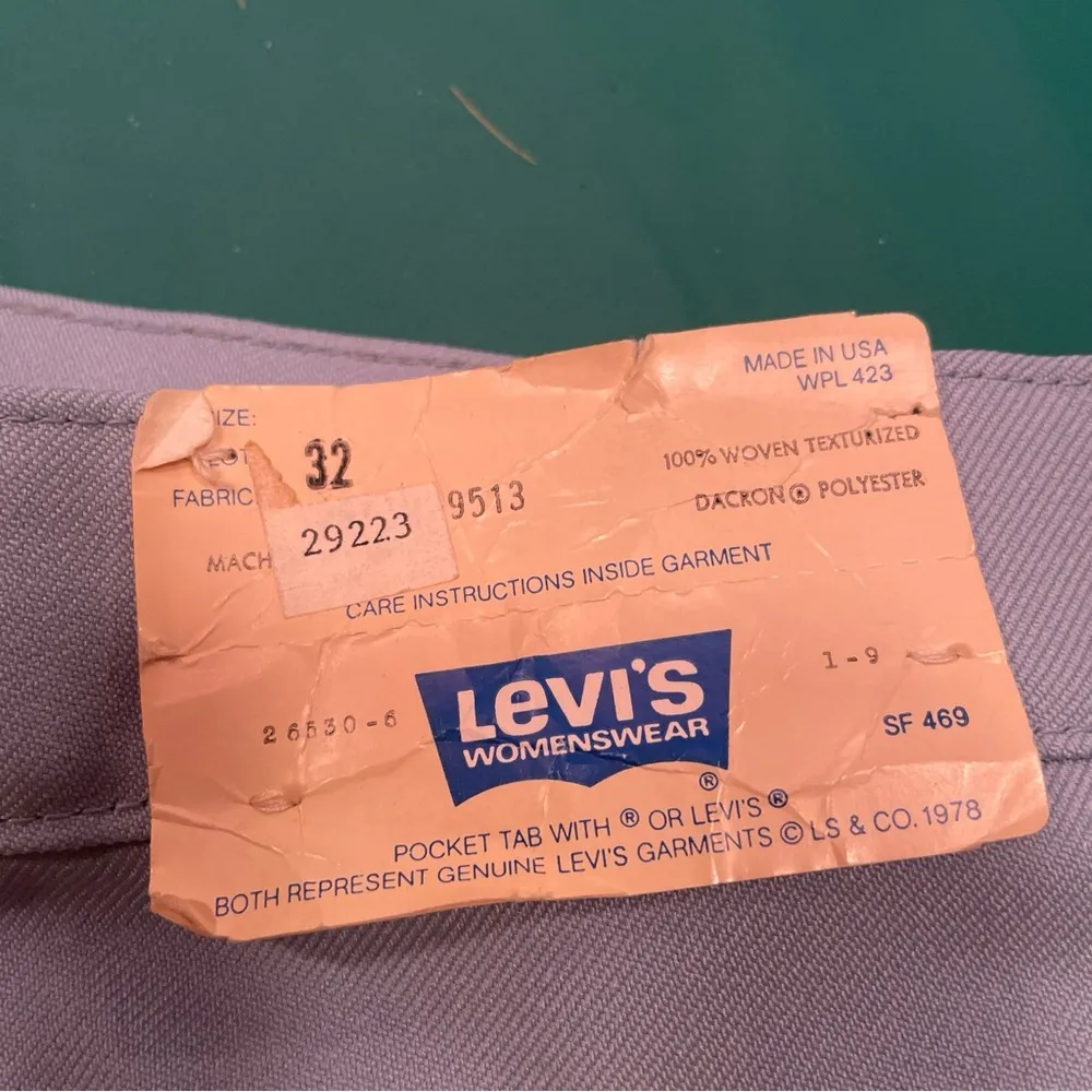 Vintage 70’s NWT Levi's Bend Over Trousers - Image 7