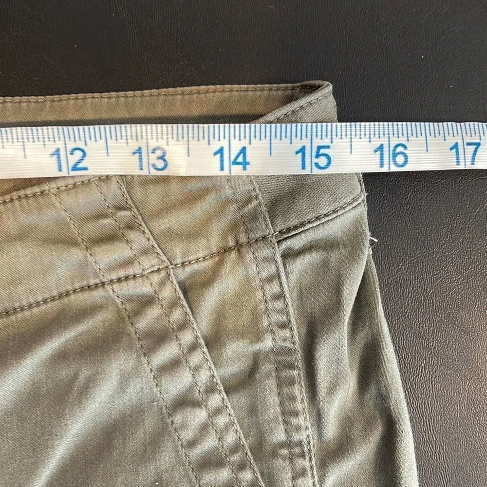 J. Crew Women's Trade Mark Toothpick Skinny Military Cargo Pants Gray Green Size Size 30 - Image 7