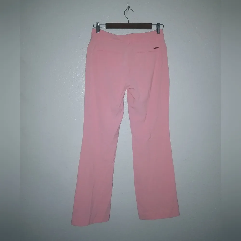 New York & Co. 2 Stretch Pink Rose Slacks Pants - Image 2