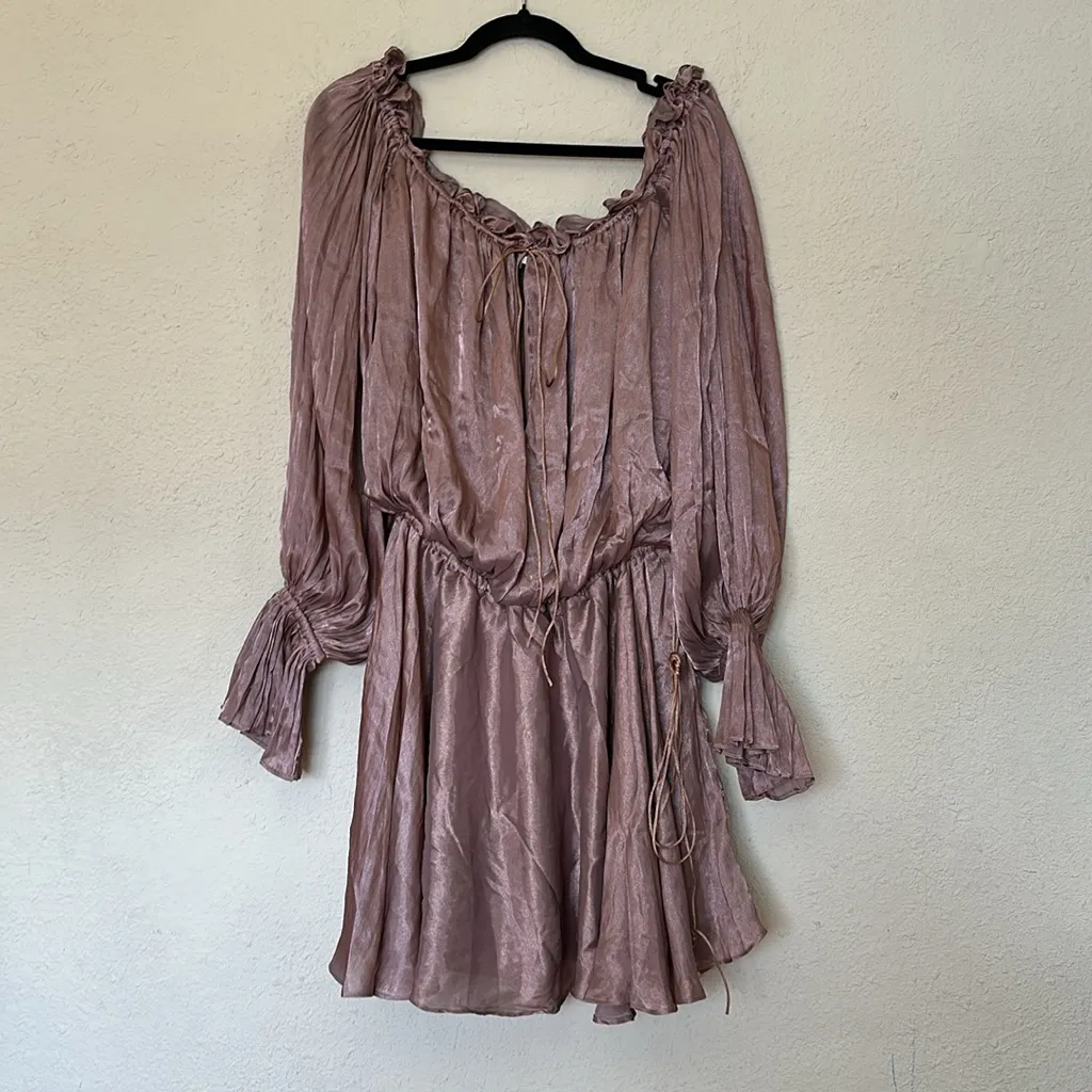 HOUSE OF CB 'Chaya' Hazelnut Off‎ Shoulder Dress NWOT size L long - Image 8