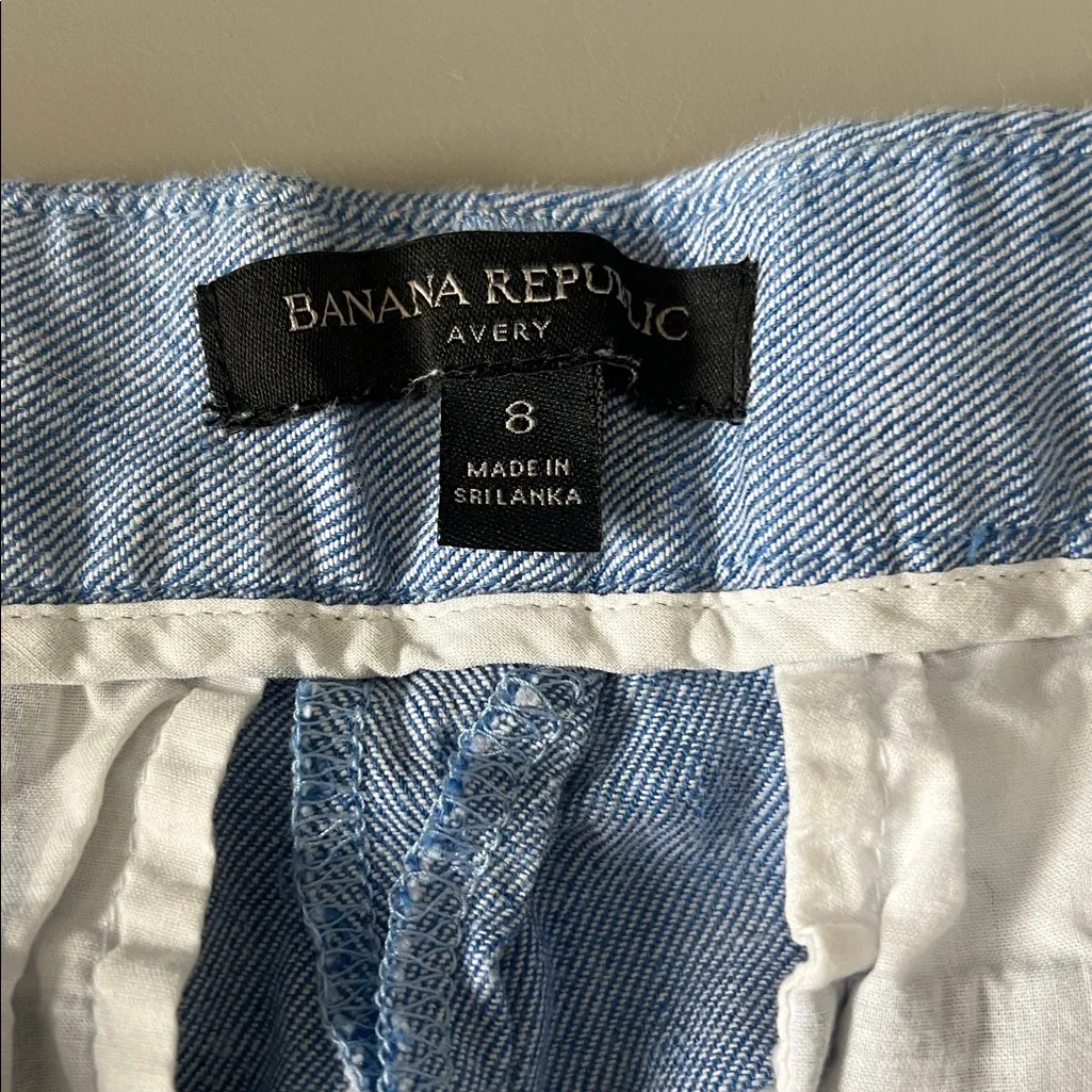 Banana Republic Avery Pant Chambray Size 8 - Image 4