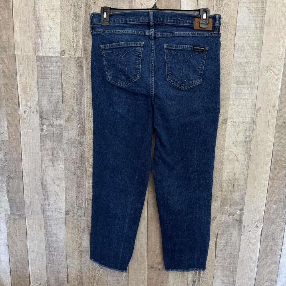 *Calvin Klein Women's Size 31 High Rise Straight Jeans Denim Casual Chic - Image 6
