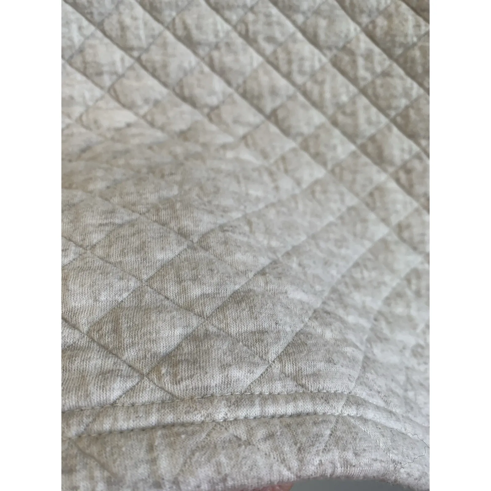 Orvis Womens Quilted Sweater Heather Pullover Diamond Pattern Mock Neck Cozy XS - Image 11