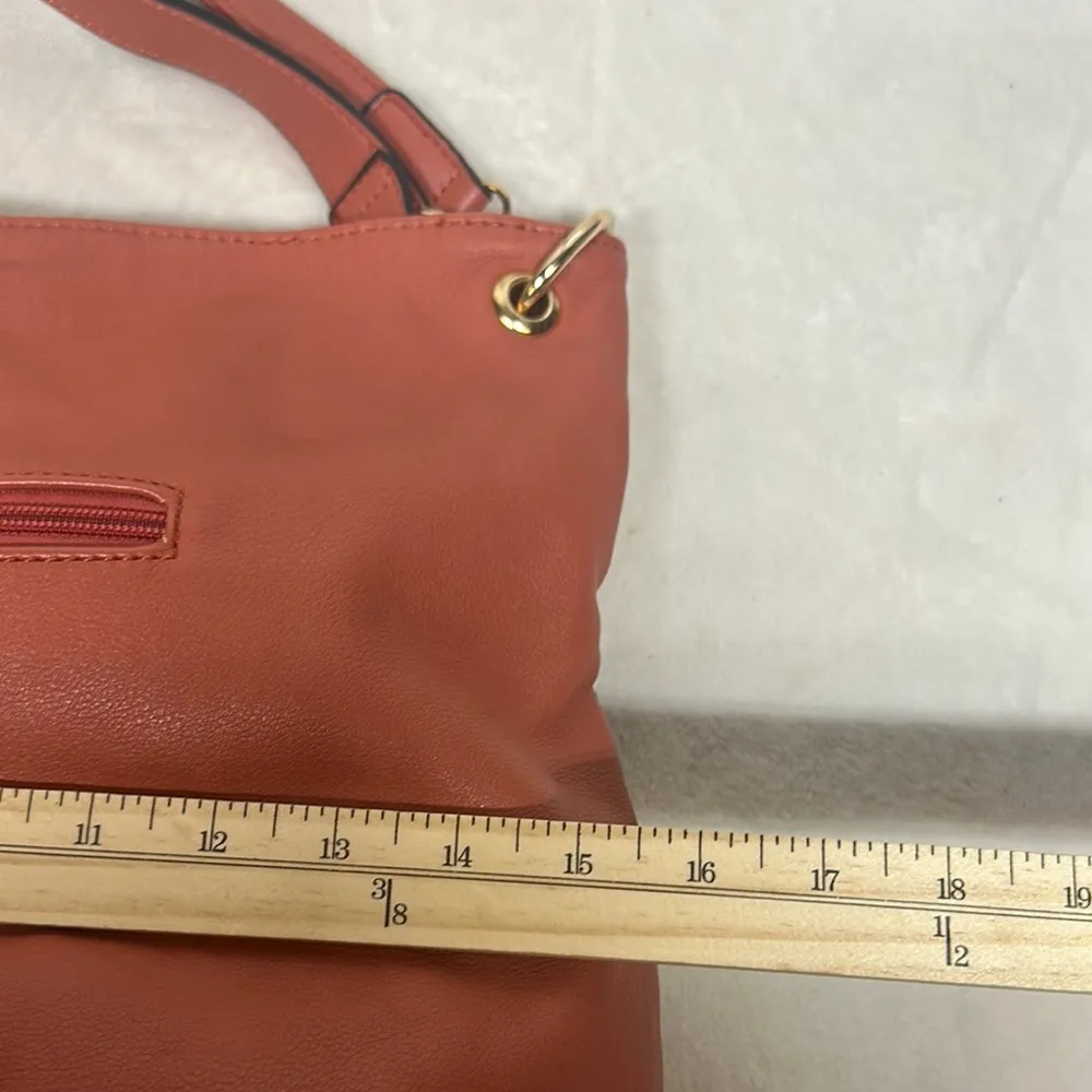 Malibu Skye Hobo Bag with Woven Texture and Adjustable Strap Tan - Image 7