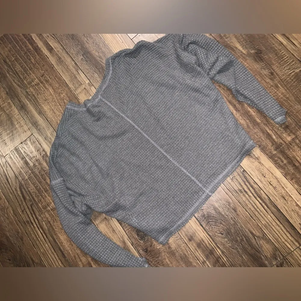 Mod ref gray cropped long sleeve thermal s/m contemporary casual boho winter - Image 6