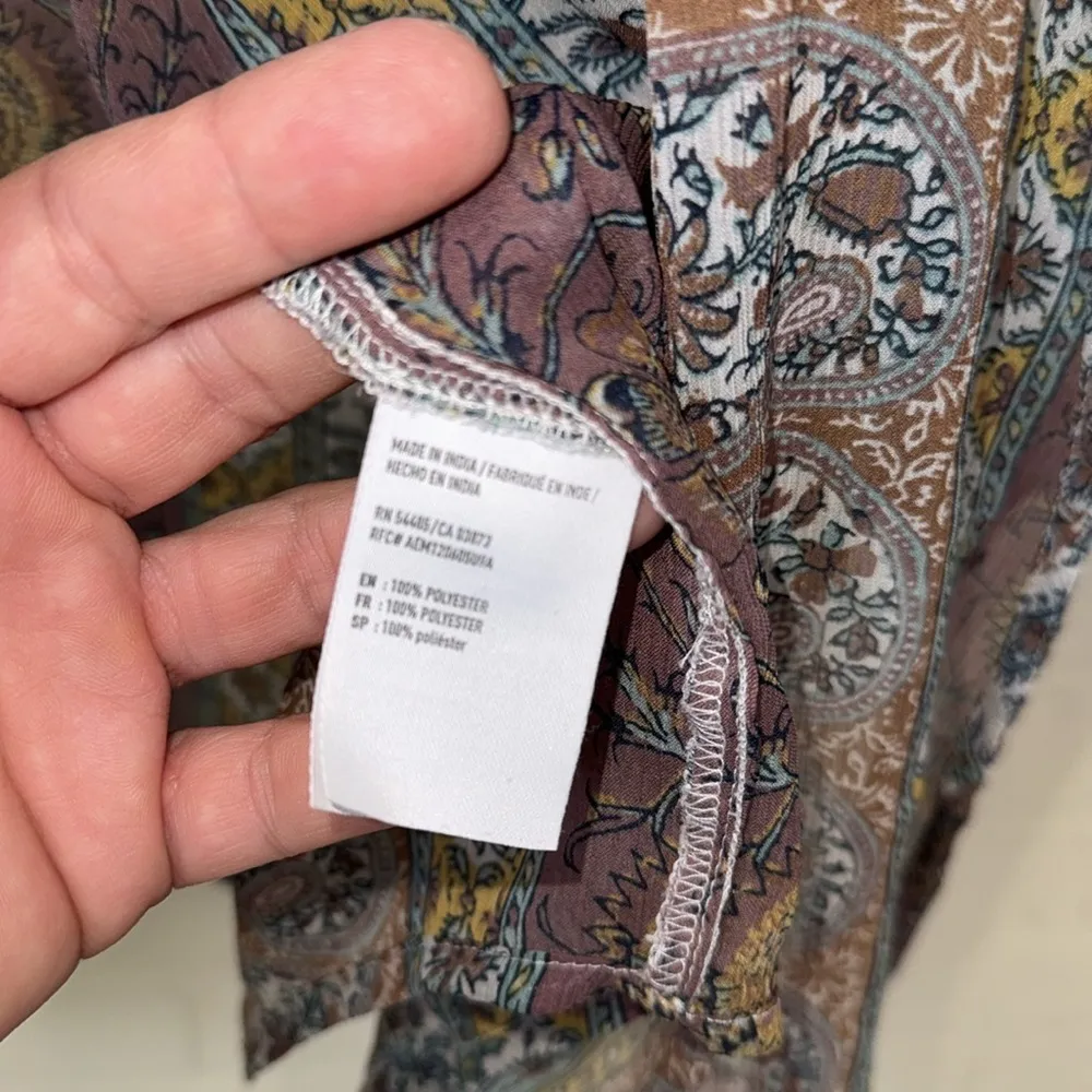 American Eagle duster small medium boho floral paisley Bohemian Patterned Kimono - Image 3