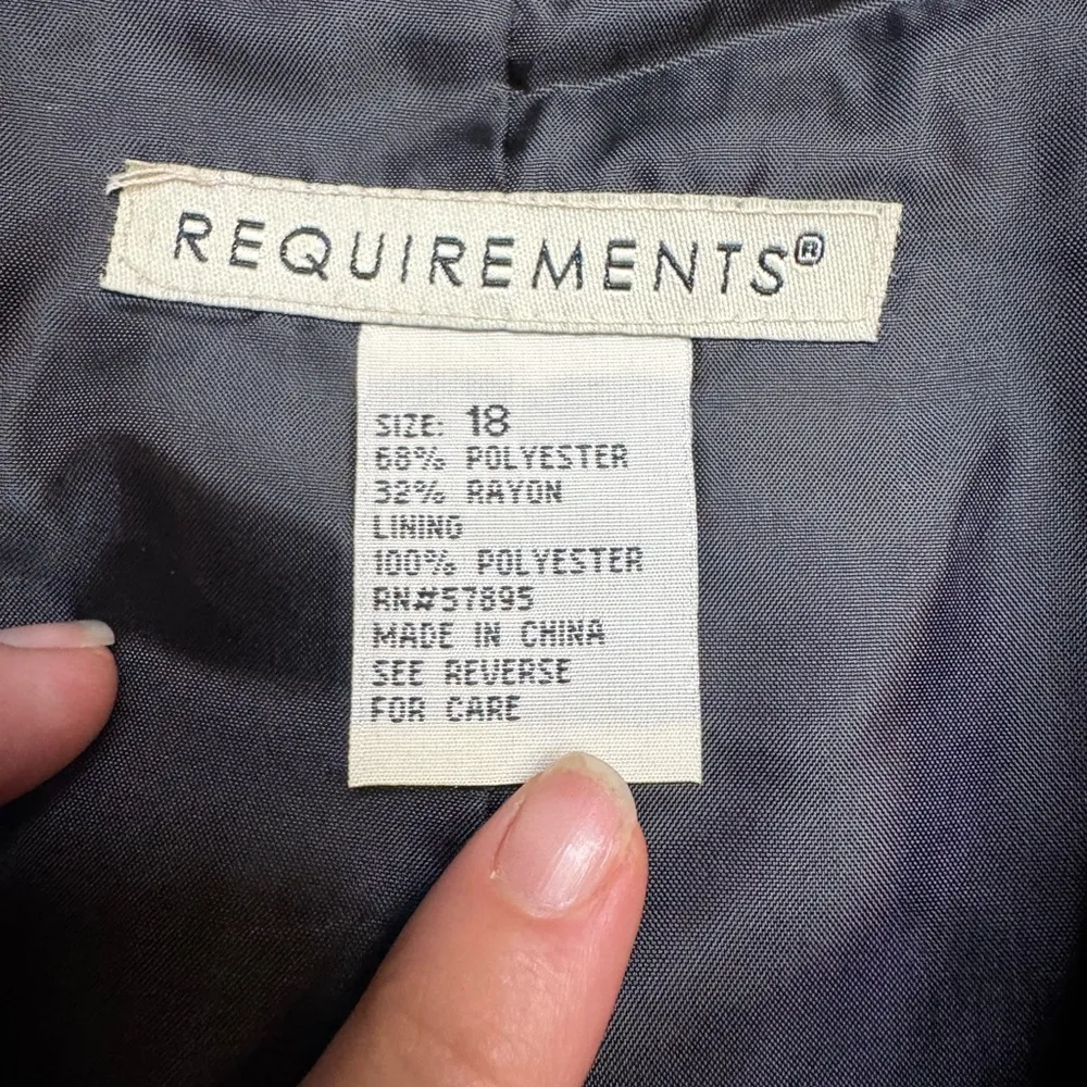 Vintage Requirements Blazer Jacket Women's Size 18 - Image 4